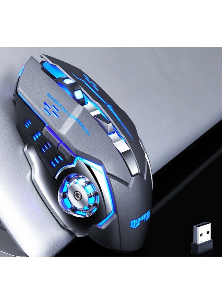 QUNXING Game Office Wireless Charging Mute Mouse  - Image 2