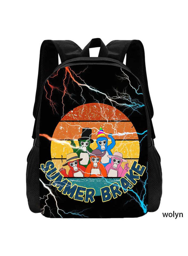 general Rekar Novelty Game Backpack Gorilla Tag Backpack Travel Laptop Backpack Cute Monkey Backpack Casual Daypack Game Fan Gift - Image 1