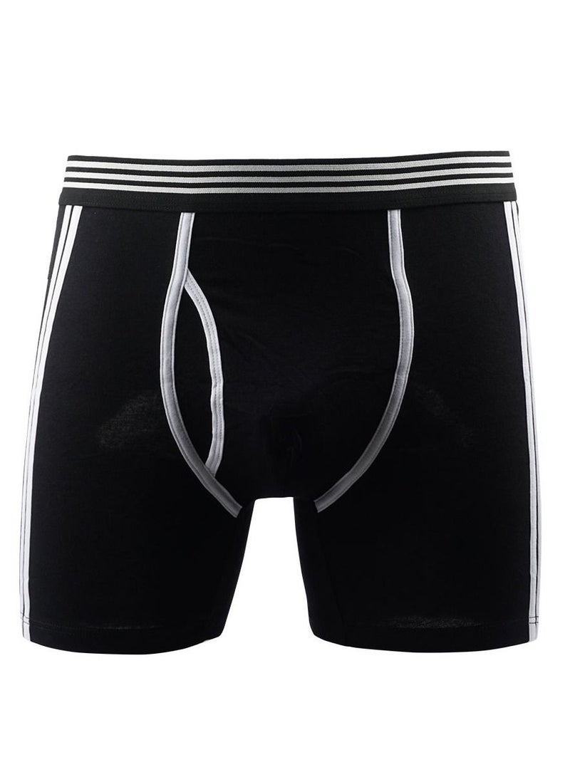 Loquat Men Breathable Underwear Brief Black/White 