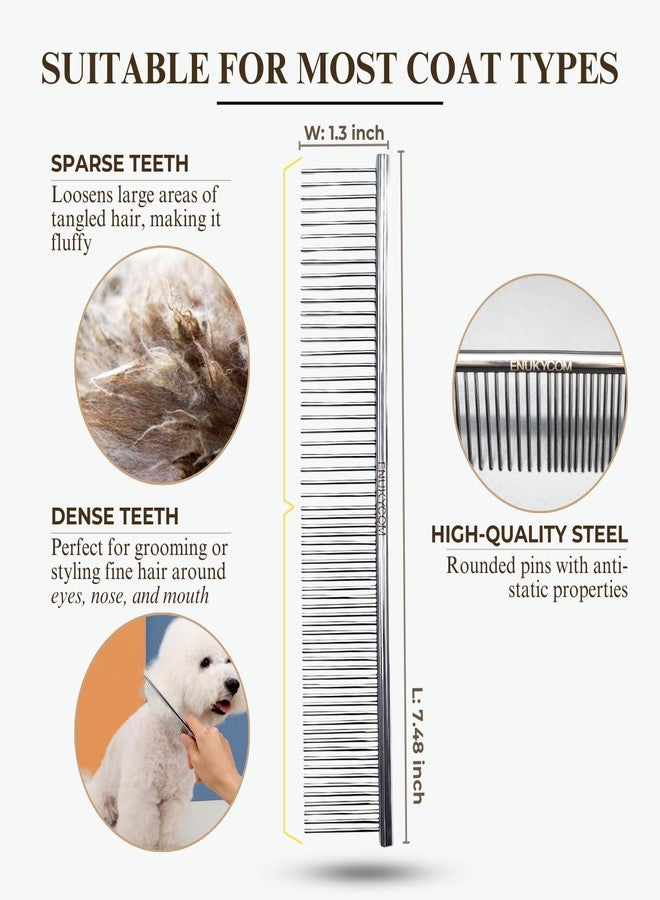 ENUKYCOM Specialized Grooming Tool for Great Pyrenees and Doodles (Goldendoodles, Poodles & Labradoodles) - Dog Slicker Brush & Comb Kit: Work Through Dense and Long Coats, for Both Matted Hair and Shedding - Image 4