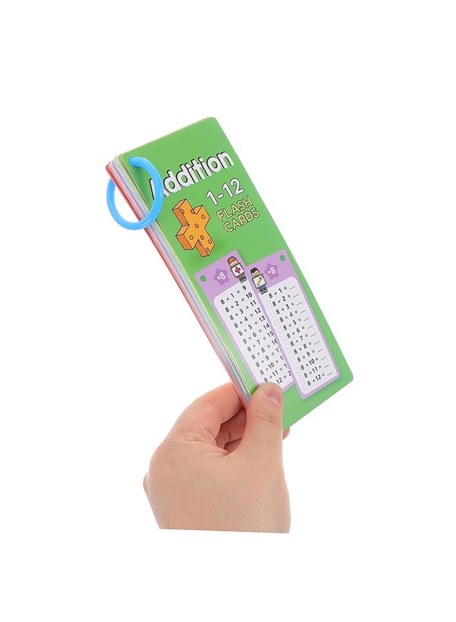 1 Set Math Flashcards Reusable Dry Erase Addition and Subtraction Cards for Classroom and Home Learning Interactive Educational Tools for Early Math Skills Cards with Markers - Image 4