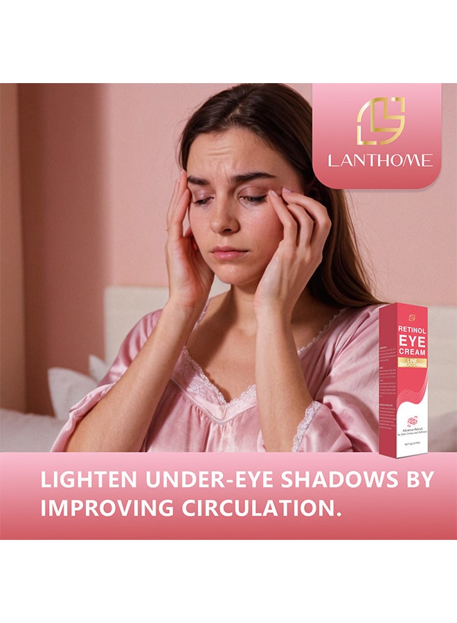 لانثوم كريم العين لانثوم ريتينول، تجديد وتجديد العيون، ترطيب وتخفيف الهالات السوداء - Image 1