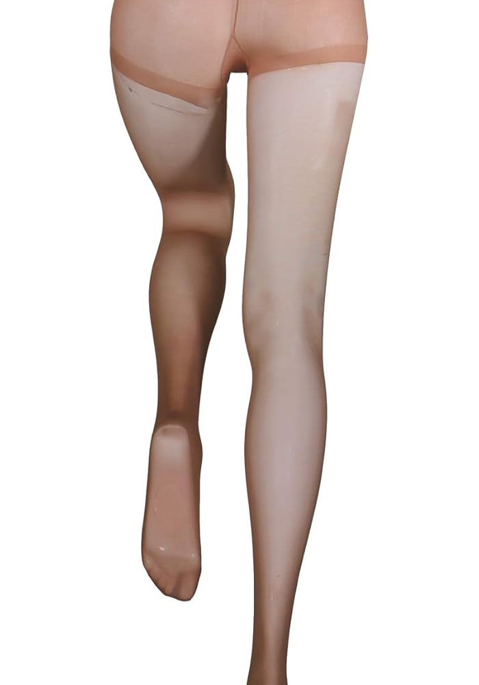 Truform Sheer Compression Pantyhose for Women, 8-15 mmHg, 20 Denier, Beige, X-Tall - Image 4