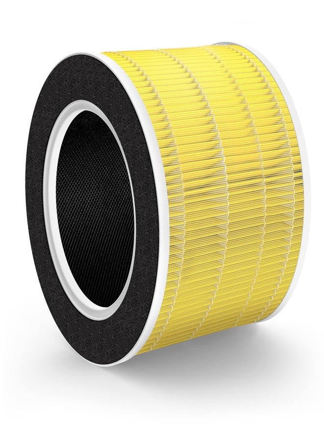 HSIAMEN RP-AP089-F1 Compatible with RENPHO Replacement Filter RP-AP089W RP-AP089B AP-089 AP-089S 5-Stage H13 True HEPA Filter, Yellow 1-Pack - Image 1