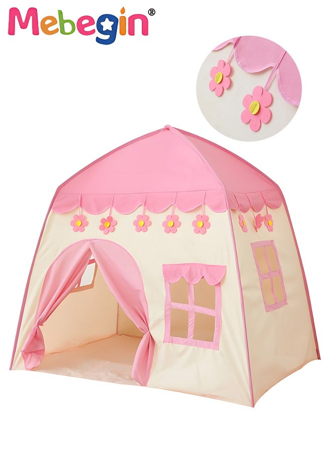 MEBEGIN - Kids Portable Tent, Durable Pop up Tent with Windows, Fun Playhouse for Indoor and Outdoor, Easy to Set Up and Fold, Plenty of Room to Play, Suitable for Family Vacation on Beach, Garden and Camping, 130*100*130cm - Image 1