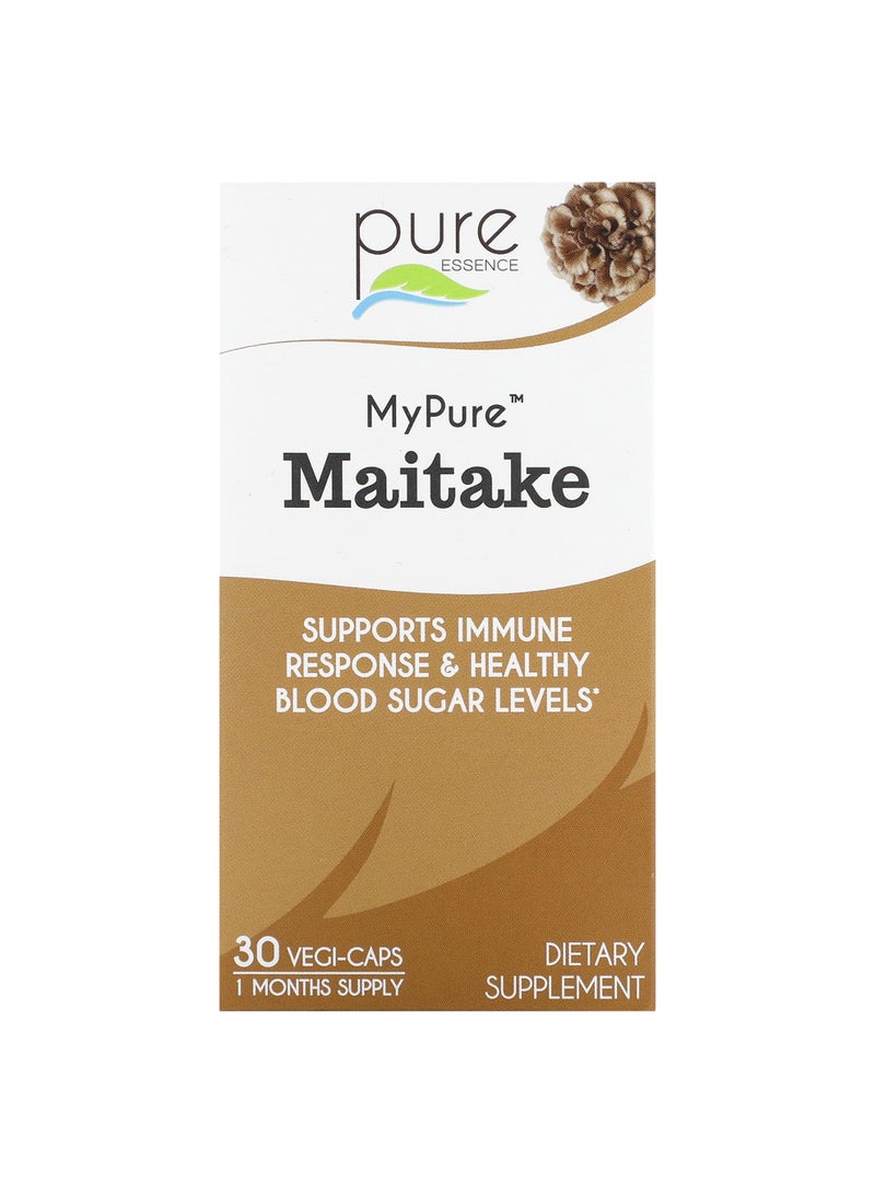 Pure Essence MyPure, Maitake, 500 mg, 30 Vegi-Caps