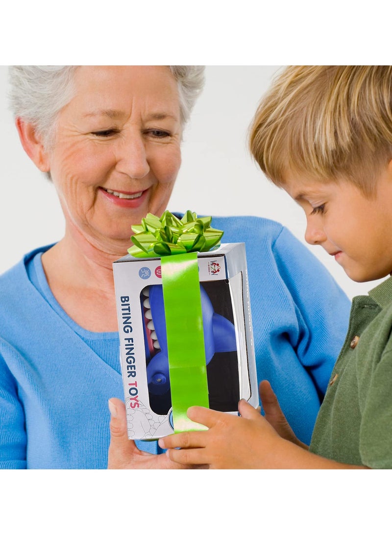 Flushrenic Shark mouth biting finger toy，Shark Mouth Bite Finger Game Toy for Kid, Fun Travel Size Shark Teeth Game, Daring Test Game for Kids，Toddler Adult Gift Party Favor Gift Dark (Blue) - Image 5