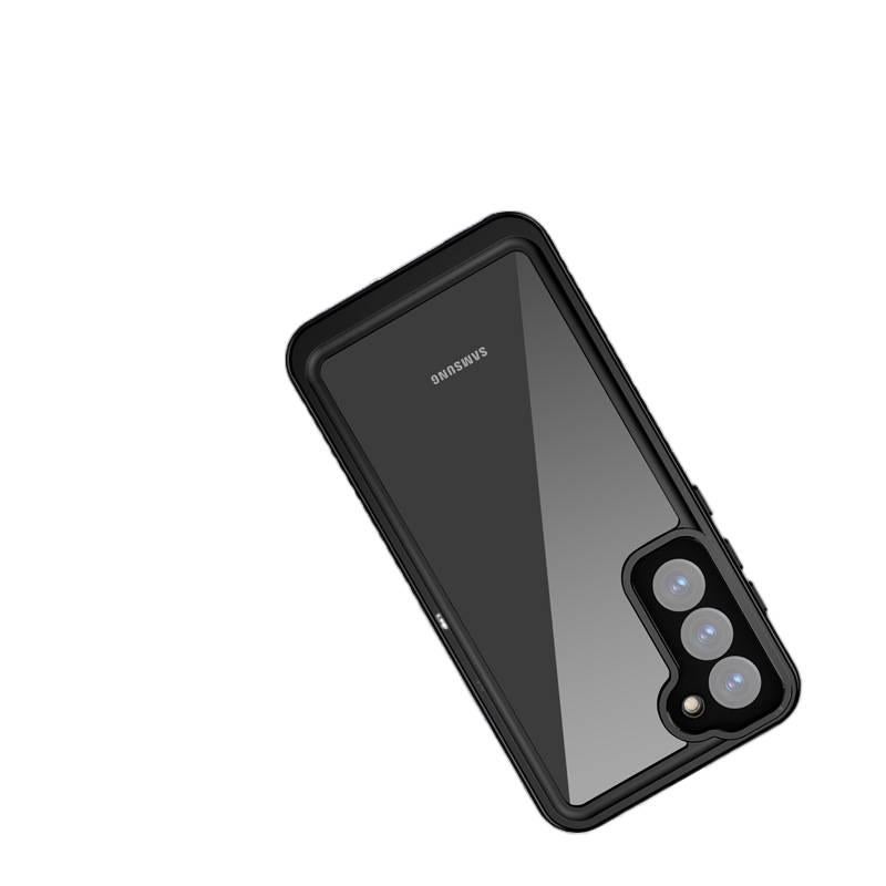 غطاء واقي بTPU + PC لـ Samsung Galaxy S24 مع مقاوم للصدمات وحماية من السقوط مع مقاوم للصدمات مع مقاوم للماء مع استخدام خارجي باللون رمادي من مادة TPU للمكتب للاستخدام الخارجي - Image 3