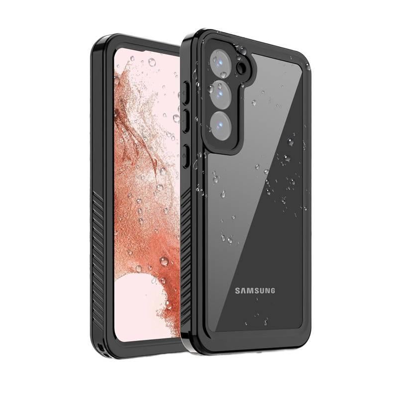 غطاء واقي بTPU + PC لـ Samsung Galaxy S24 مع مقاوم للصدمات وحماية من السقوط مع مقاوم للصدمات مع مقاوم للماء مع استخدام خارجي باللون رمادي من مادة TPU للمكتب للاستخدام الخارجي - Image 1