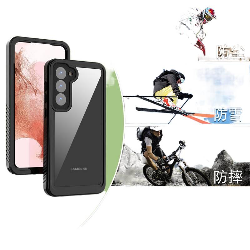 غطاء واقي بTPU + PC لـ Samsung Galaxy S24 مع مقاوم للصدمات وحماية من السقوط مع مقاوم للصدمات مع مقاوم للماء مع استخدام خارجي باللون رمادي من مادة TPU للمكتب للاستخدام الخارجي - Image 4