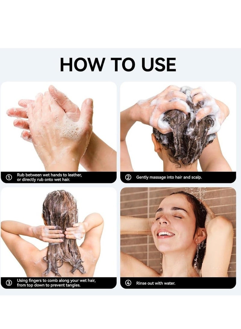 NIKITA.VIVI بار شامبو نمو الشعر روزماري 60 جرام يمنع تساقط الشعر ويعزز نمو بصيلات الشعر صابون روزماري عضوي للتحكم في الزيت تنظيف عميق تهدئة فروة الرأس تقوية جذور الشعر - Image 3