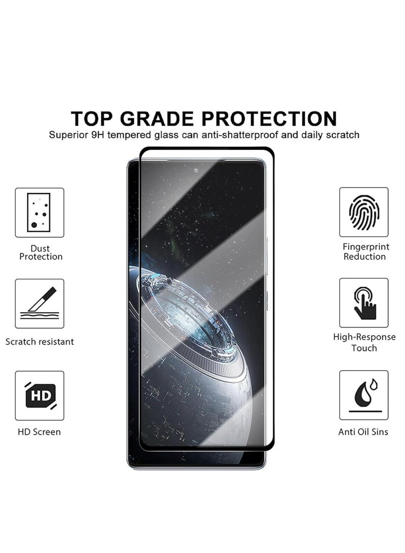 [1+1 Sets] For Samsung Galaxy A36 5G Case & Screen Protector Magnetic Suction Car Phone Case with Anti Drop Function High Transmittance Glass Scratch Resistant Tempered Glass  - Image 4
