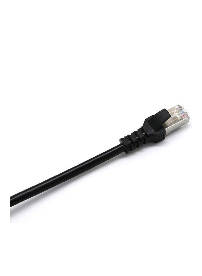 NIBEMINENT 1 Male To 2 Female LAN Ethernet Network Splitter Extender Adapter Cable Black  - Image 5