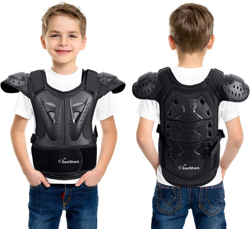 TEAYIR Seahouse Kids Dirt Chest Spine Protector Body Protective Vest Gear for Bike Motocross Snowboarding Skiing (S for Height 39"-45") - Image 2