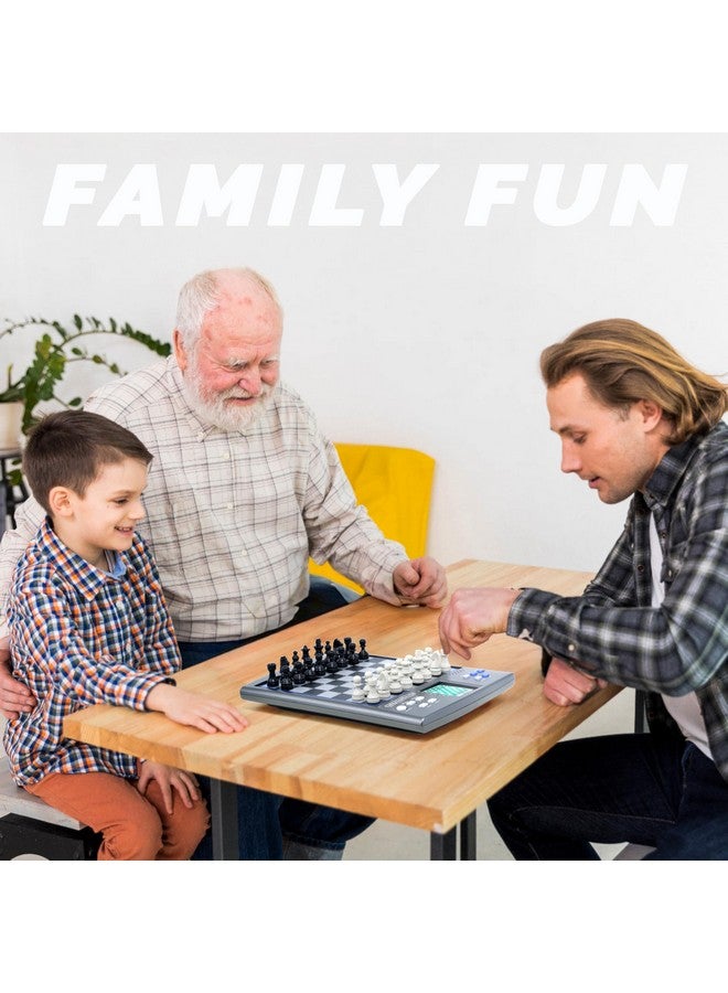 iCore مجموعة شطرنج إلكترونية iCore، لوحة شطرنج كمبيوتر تتحدث، 100 تمرين مسبق، 5 مستويات، 40 لعبة شطرنج إلكترونية مشهورة للأطفال والبالغين - Image 5