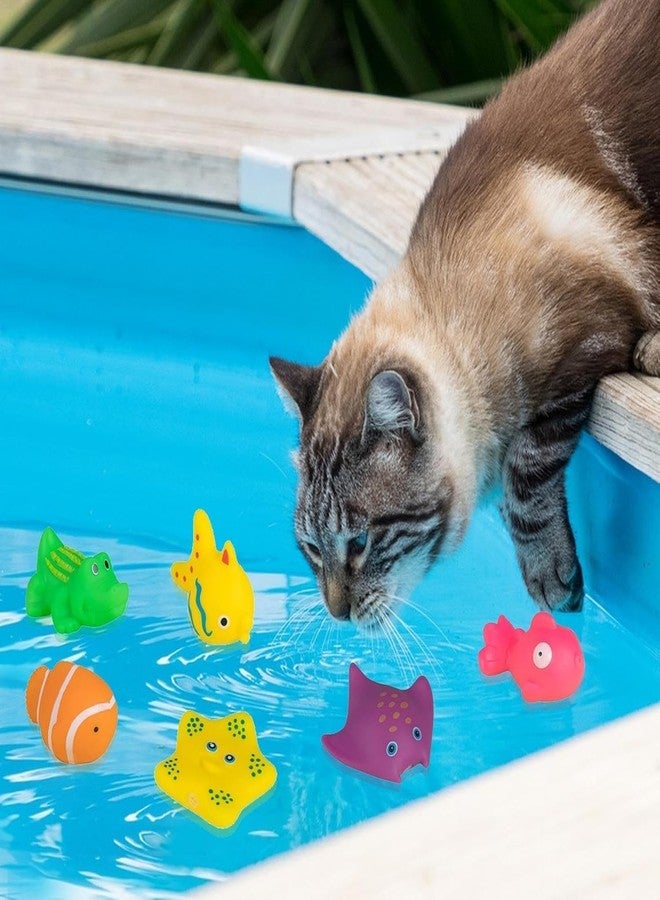 Dwuww 6 Pcs Pool Cat Interactive, Cat Floating Water, Pool, Pet Kitten Swimming Bathing Fish,Interactive for Indoor, Bath,Sensory, for Endless Self Play - Image 4