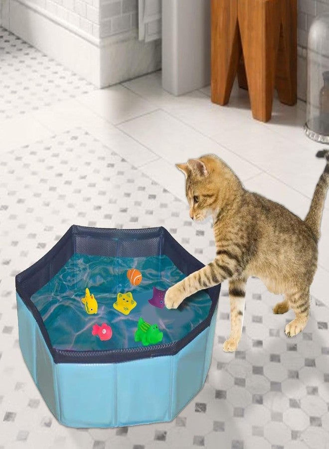 Dwuww 6 Pcs Pool Cat Interactive, Cat Floating Water, Pool, Pet Kitten Swimming Bathing Fish,Interactive for Indoor, Bath,Sensory, for Endless Self Play - Image 5