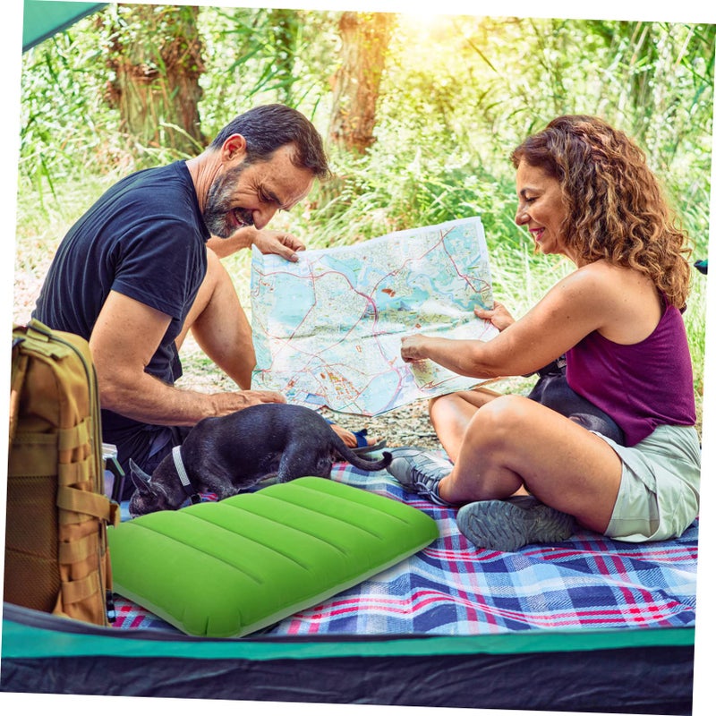 Inflatable Travel Pillow for Camping Office and Car Naps Comfortable Support - Image 5