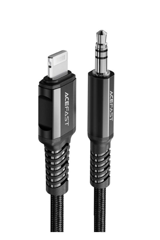 ACEFAST C1-06 Lightning To 3.5Mm Aluminum Alloy Audio Cable 1.2M - Black