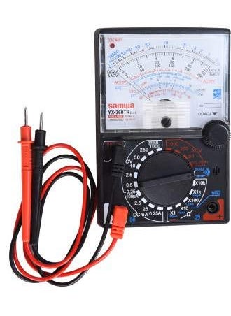 Erh India ERH India Battery Powered Multi Tester ACDC Voltage Current Resistance Decibel Fuse Diode Protection Meter Tool for Nonmagnetic Electronic Level 2000 Counts 