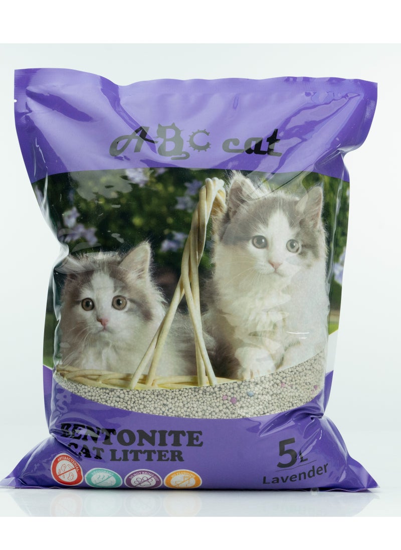 ABC - Lavender Cat Litter 5L High clumping and hypoallergenic - Image 1