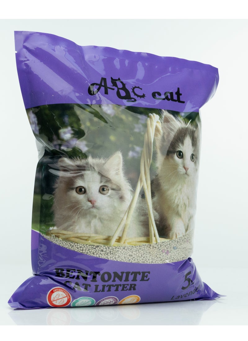 ABC - Lavender Cat Litter 5L High clumping and hypoallergenic - Image 1