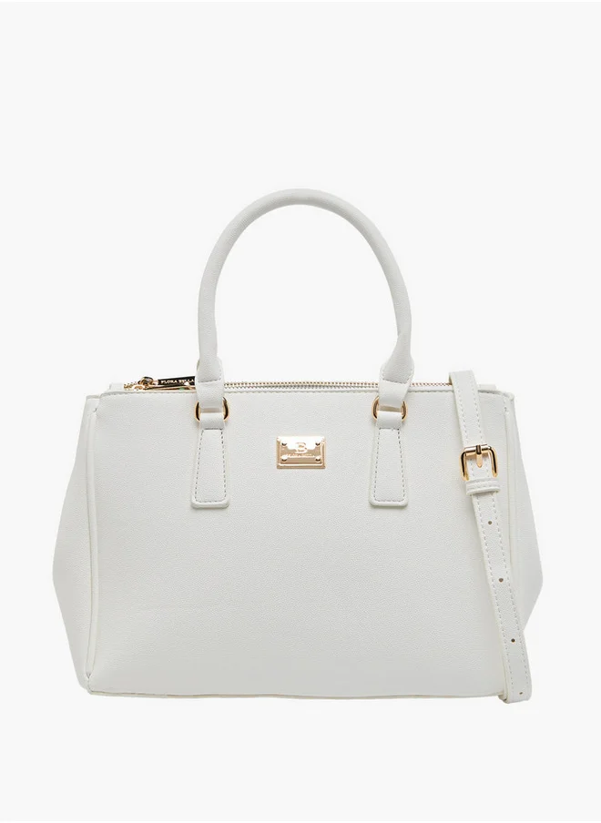 فلورا بيلا من شو إكسبرس Solid Tote Bag with Zip Closure and Adjustable Strap