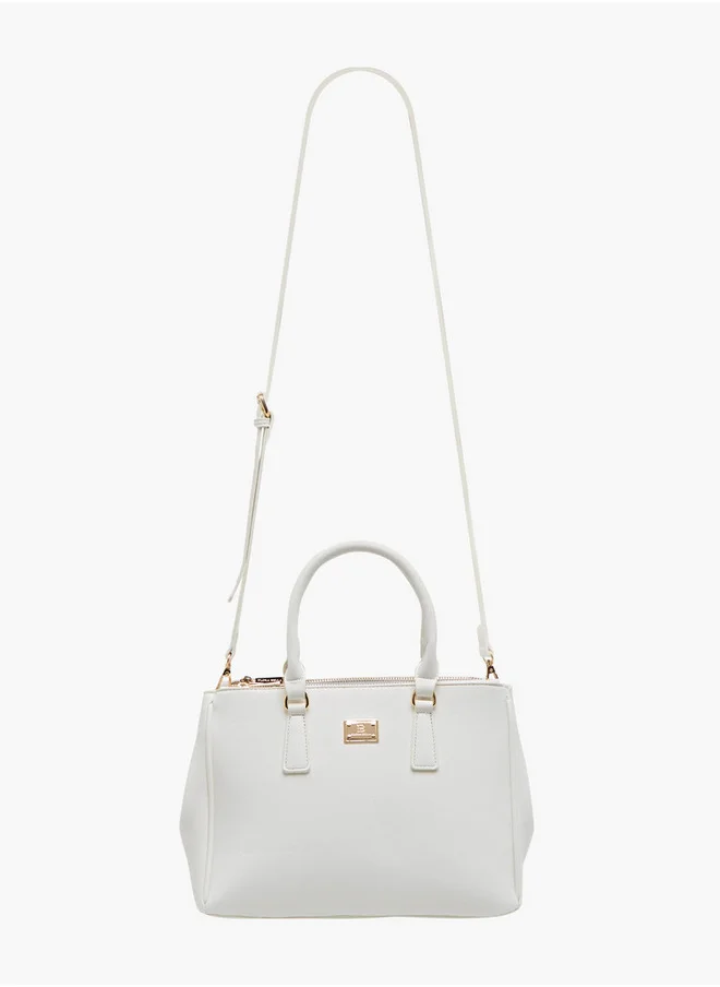 فلورا بيلا من شو إكسبرس Solid Tote Bag with Zip Closure and Adjustable Strap