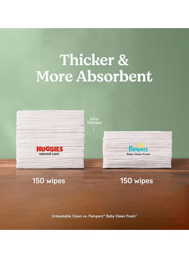 HUGGIES Natural Care Sensitive Baby Wipes, Unscented, Hypoallergenic, 99% Purified Water, 12 Flip-Top Packs (768 Wipes Total), Packaging May Vary - Image 2