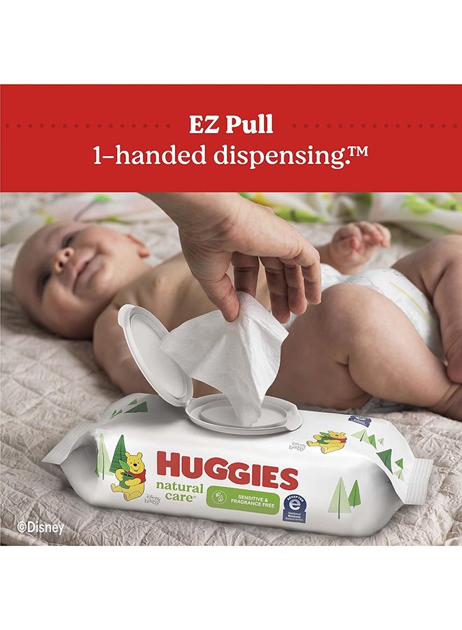 HUGGIES Natural Care Sensitive Baby Wipes, Unscented, Hypoallergenic, 99% Purified Water, 12 Flip-Top Packs (768 Wipes Total), Packaging May Vary - Image 4