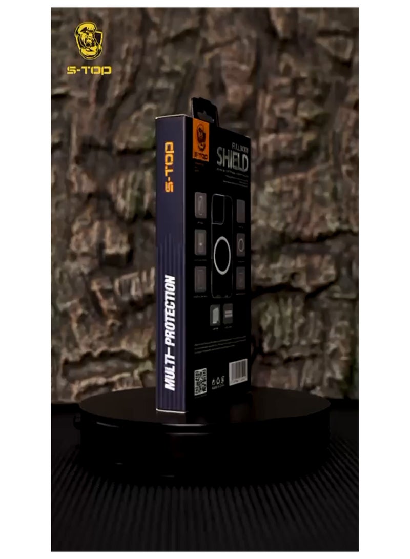 اس-توب حزمة الحماية الكاملة S-TOP iPhone 16 Pro Max، غير لامعة، واقي شاشة سيراميك، غطاء iPhone 16 Pro Max، واقي الكاميرا، قماش إصبع PUBG، مضاد لبصمات الأصابع - Image 3