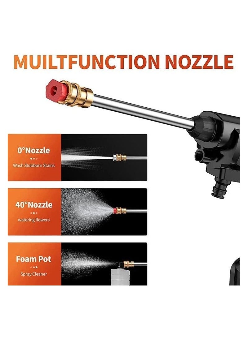 VIO 48V Cordless Pressure Washer Portable Pressure Cleaner Electric Handheld Power Washer Gun for Outdoor Use for Cleaning Car Watering Flowers Cleaning Floors  - Image 5
