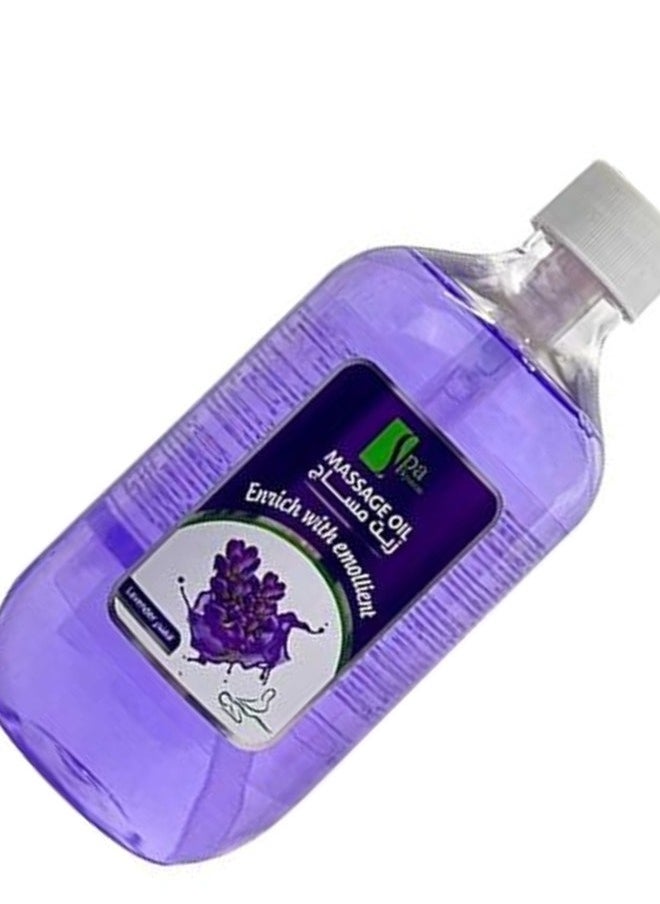 Spa System MASSAGE OIL ENIICH WITH EMOLLIENT LAVENDER 500 ML  - Image 2