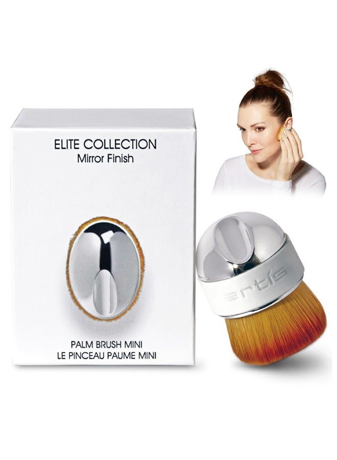 Artis Elite Mirror Mini Palm Makeup Brush | Luxury Synthetic Cosmefibre Brush | Ideal for foundation, SPF, Skincare | Use with liquids, powders, and creams | Creates a Streak-free application - Image 1