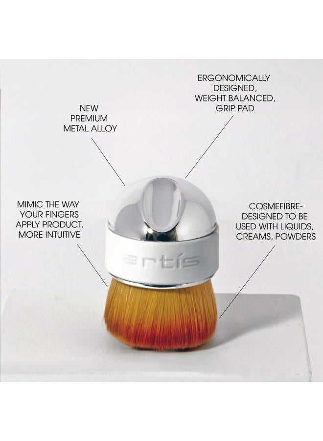 Artis Elite Mirror Mini Palm Makeup Brush | Luxury Synthetic Cosmefibre Brush | Ideal for foundation, SPF, Skincare | Use with liquids, powders, and creams | Creates a Streak-free application - Image 2