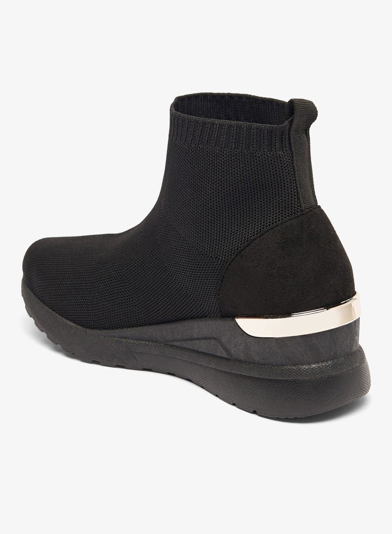 Flora Bella By Shoexpress Womens Textured Slip-On Ankle Boots with Pull Tabs - Image 3