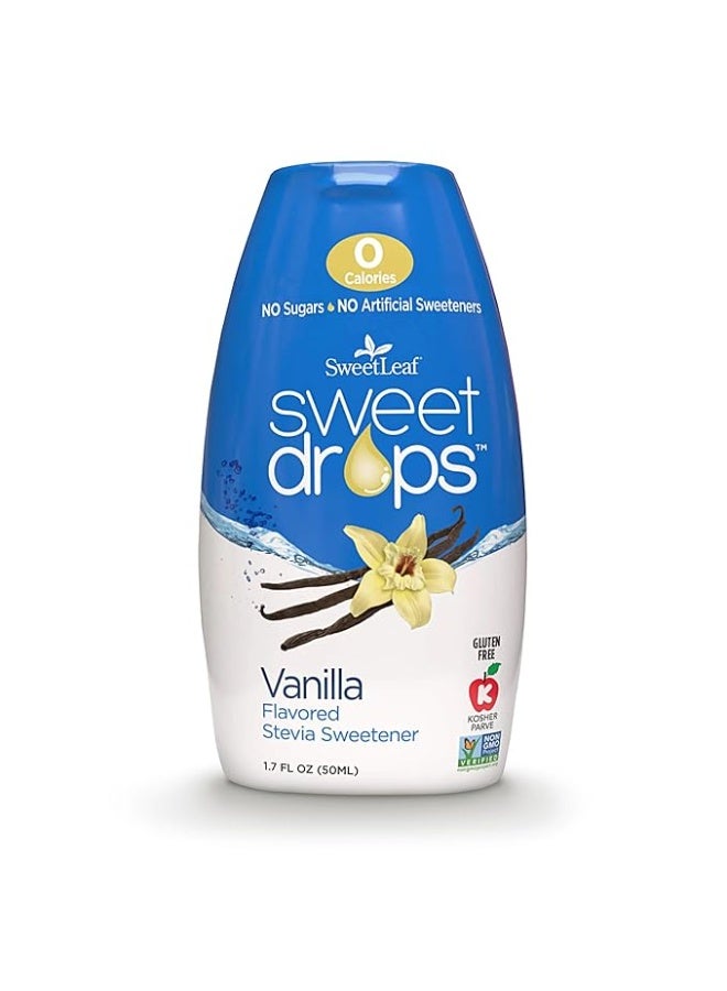 SweetLeaf Sweet Drops - Flavored Stevia Liquid Sweetener, Stevia Extract, Zero Calories, Gluten Free, Keto Friendly, Non GMO, Natural Flavor, Sugar Alternative - Vanilla, 1.7 Fl Oz (Pack of 1) - Image 5