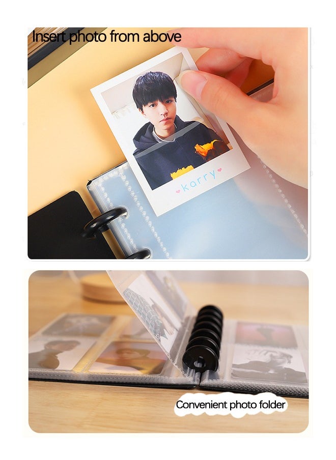 Instax Mini Photo Album,Photocard Binder, 120 Pockets Photo Album for Fujifilm Instax Mini 11 90 70 50S 26 25 9 8+ 7S/Polaroid Snap Kpop Photocard Holder Book