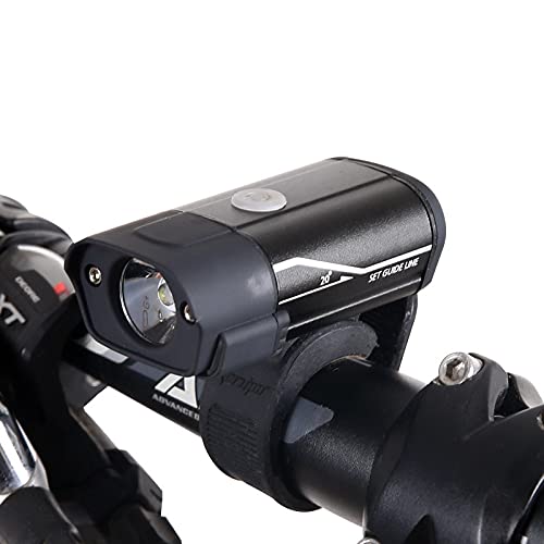 Dark Horse® Bicycle 5 Mode CREE L2 LED USB Rechargeable Front Light with Warning Side Light, Black (New Better Quality Version) - Image 2
