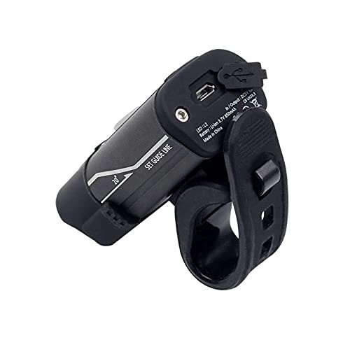 Dark Horse® Bicycle 5 Mode CREE L2 LED USB Rechargeable Front Light with Warning Side Light, Black (New Better Quality Version) - Image 3