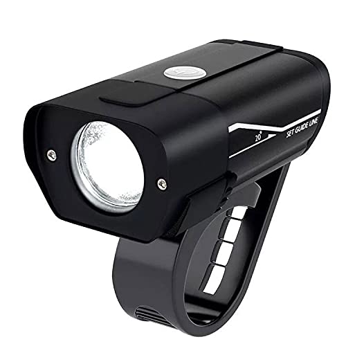 Dark Horse® Bicycle 5 Mode CREE L2 LED USB Rechargeable Front Light with Warning Side Light, Black (New Better Quality Version) - Image 1