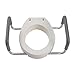 Drive Medical 12402 Premium Raised Toilet Seat with Removable Metal Arms Standard Seat White - Image 4
