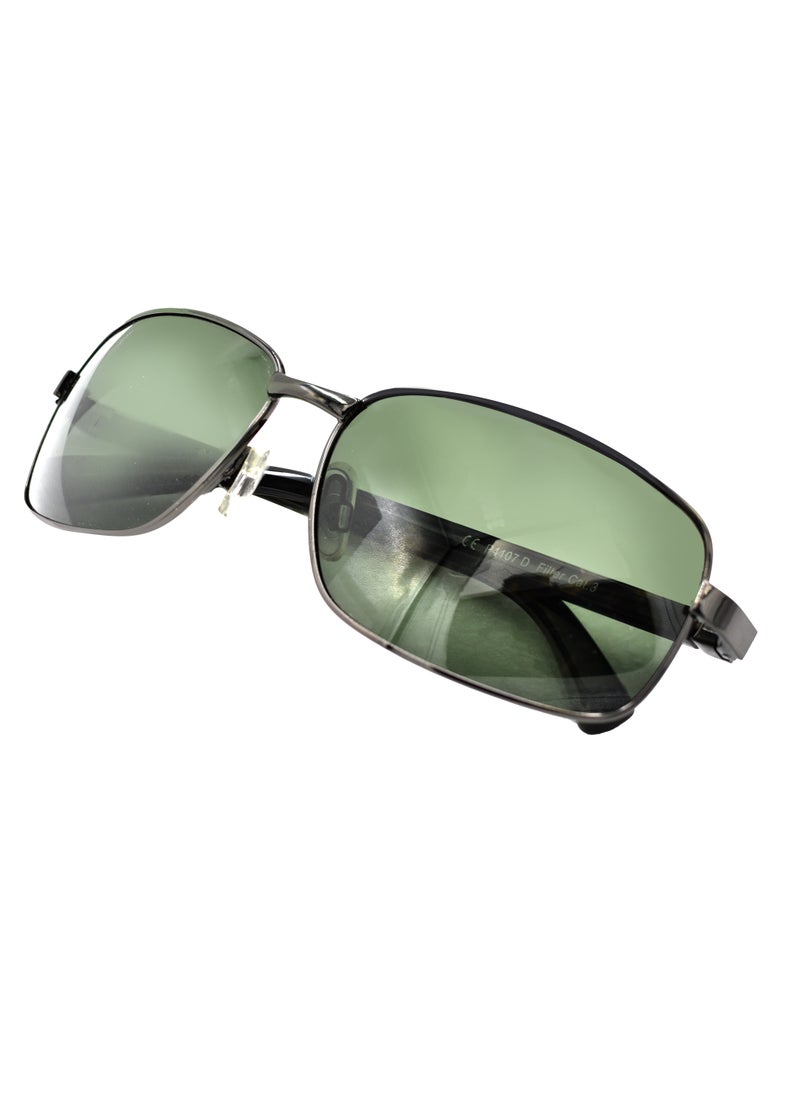 POLAROID P4107D DK GUN JAP DMI PRG 4 green with polarized sunglass