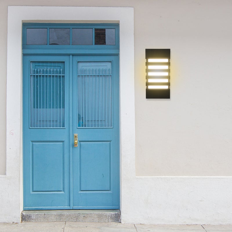 🏠 مصباح حائط LED 15 واط مودرن بلاط LED مقاوم للماء من الألمنيوم تيار متردد 85 265 للاستخدام الداخلي والخارجي فناء حديقة ممر أبيض دافئ - Image 2