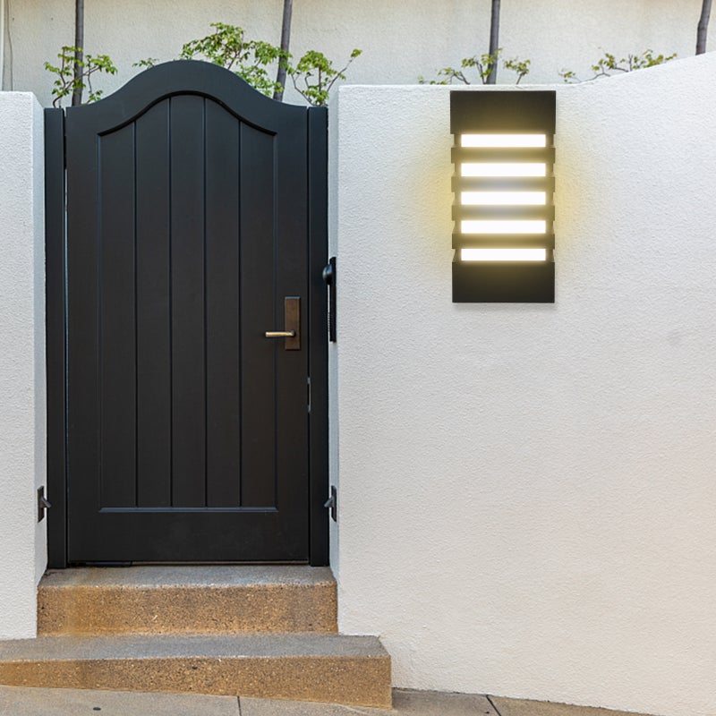 🏠 مصباح حائط LED 15 واط مودرن بلاط LED مقاوم للماء من الألمنيوم تيار متردد 85 265 للاستخدام الداخلي والخارجي فناء حديقة ممر أبيض دافئ - Image 5