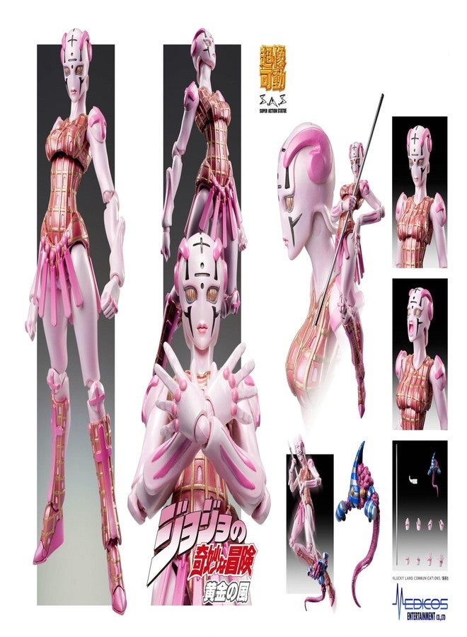 MediCos JoJo’s Bizarre Adventure Part 5: Chozo Kado Spice Girl Super Action Statue Figure, Multicolor - Image 4