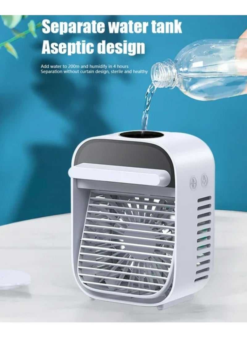 DIGI CORE Portable Air Conditioner Fan Mini Desk Fan Air Cooler With Multi Timer 3 Wind Speeds And 3 Spray Modes For Office, Home, Dorm And Travel Air Humidifier Fan - Image 3