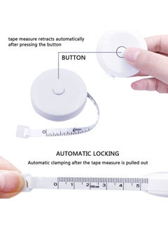 GUSGU 2 Pieces Body Tape Measure Retractable Measuring Tape, for Body Fabric Sewing Tailor Cloth Knitting Craft Measurement, Dual Sided 60 Inches  - Image 4