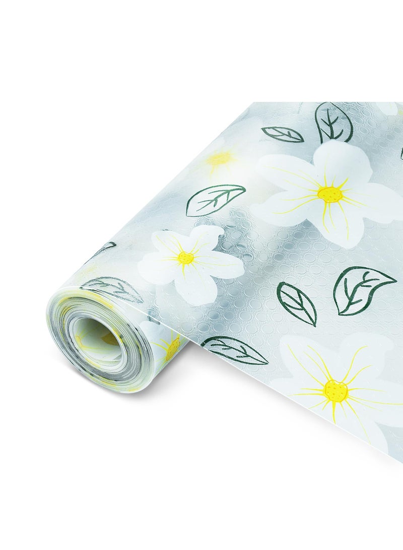 SYOSI Refrigerator Liner, Premium Shelf and Drawer Liners for Kitchen Cabinet, No Slip Durable Cupboard Mats Non Adhesive Fridge Liner, Waterproof Bathroom Sink Mat EVA Placemats Roll - 17.7"×197" - Image 1