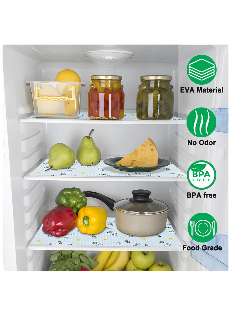 SYOSI Refrigerator Liner, Premium Shelf and Drawer Liners for Kitchen Cabinet, No Slip Durable Cupboard Mats Non Adhesive Fridge Liner, Waterproof Bathroom Sink Mat EVA Placemats Roll - 17.7"×197" - Image 2